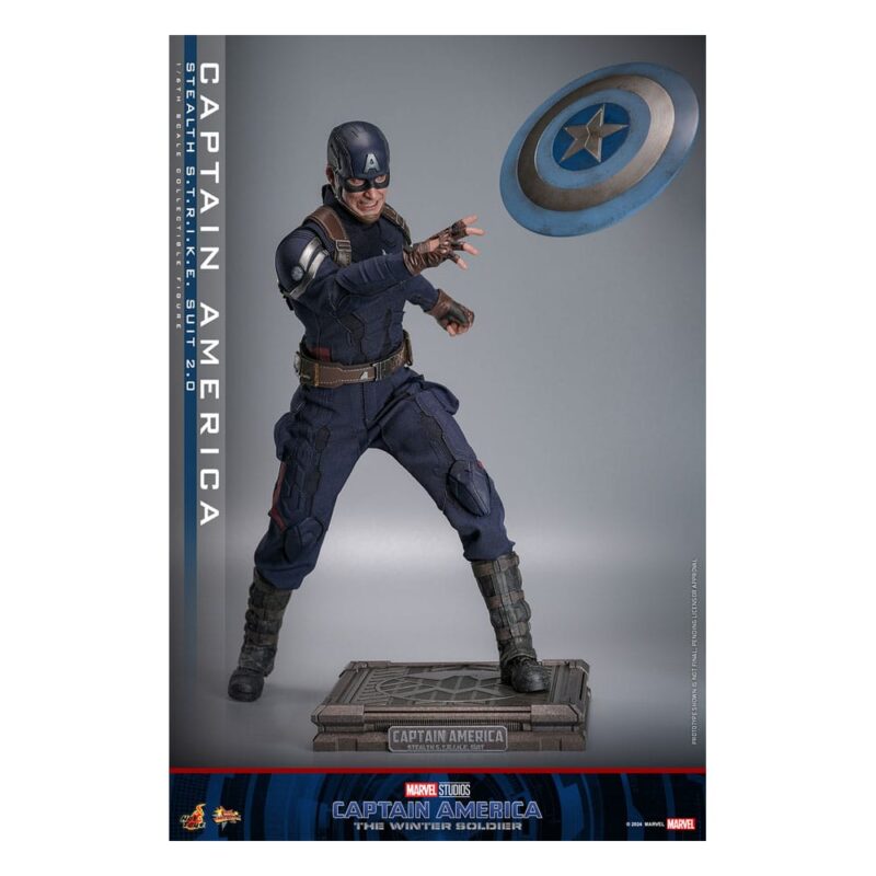 Captain America: The Winter Soldier Movie Masterpiece Action Figure 1/6 Captain America (Stealth S.T.R.I.K.E. Suit) 2.0 31 cm - immagine 3