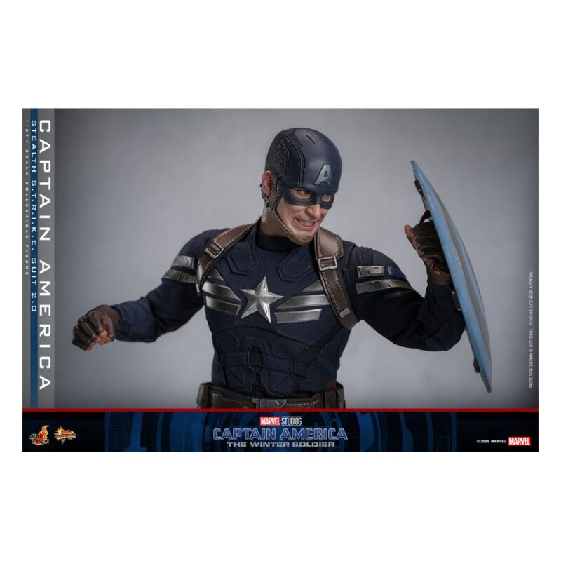Captain America: The Winter Soldier Movie Masterpiece Action Figure 1/6 Captain America (Stealth S.T.R.I.K.E. Suit) 2.0 31 cm - immagine 4