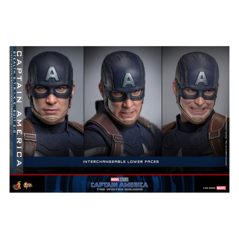 Captain America: The Winter Soldier Movie Masterpiece Action Figure 1/6 Captain America (Stealth S.T.R.I.K.E. Suit) 2.0 31 cm - immagine 7