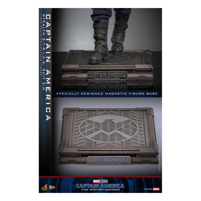 Captain America: The Winter Soldier Movie Masterpiece Action Figure 1/6 Captain America (Stealth S.T.R.I.K.E. Suit) 2.0 31 cm - immagine 8