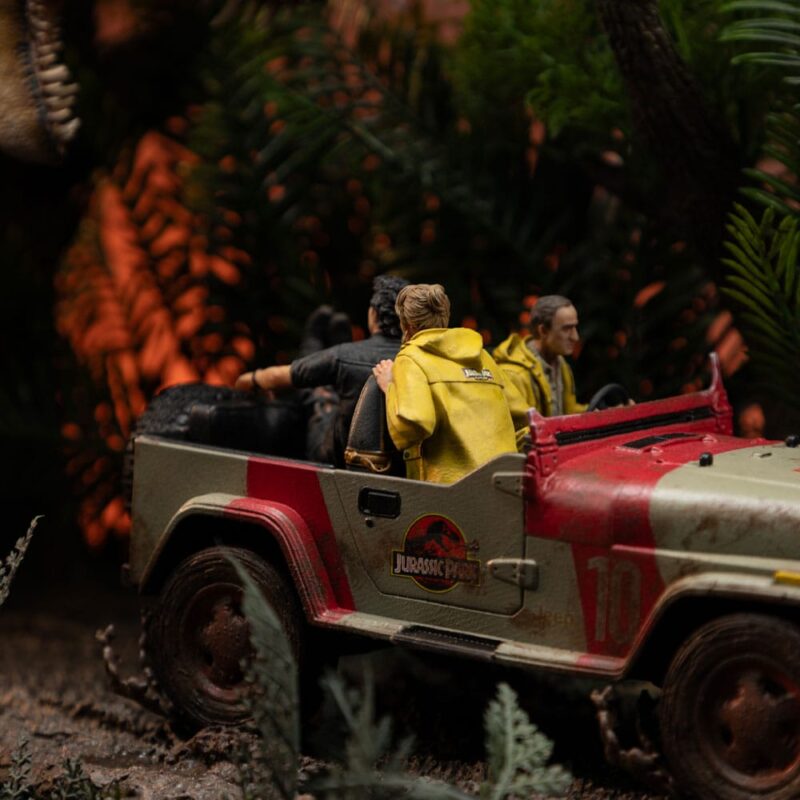 Jurassic Park Demi Art Scale Statue 1/20 T-Rex Chase 30 cm - immagine 7