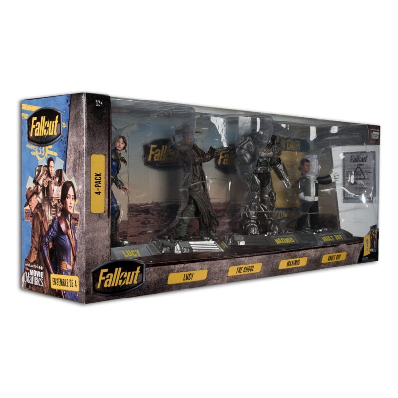 Fallout Movie Maniacs PVC Statue 4-Pack Lucy, Maximus, The Ghoul & Vault Boy 15 cm - immagine 2