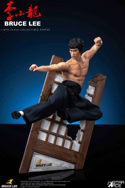 Bruce Lee Flying-Kick Resin Statue