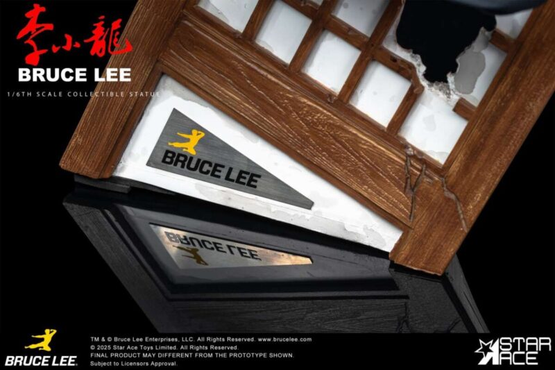 Bruce Lee Flying-Kick Resin Statue - immagine 5