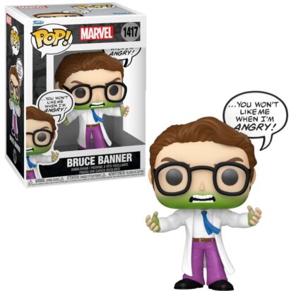 Marvel Comics POP! Marvel Vinyl Figure Bruce Banner(Don't Make me Angry) 9 cm