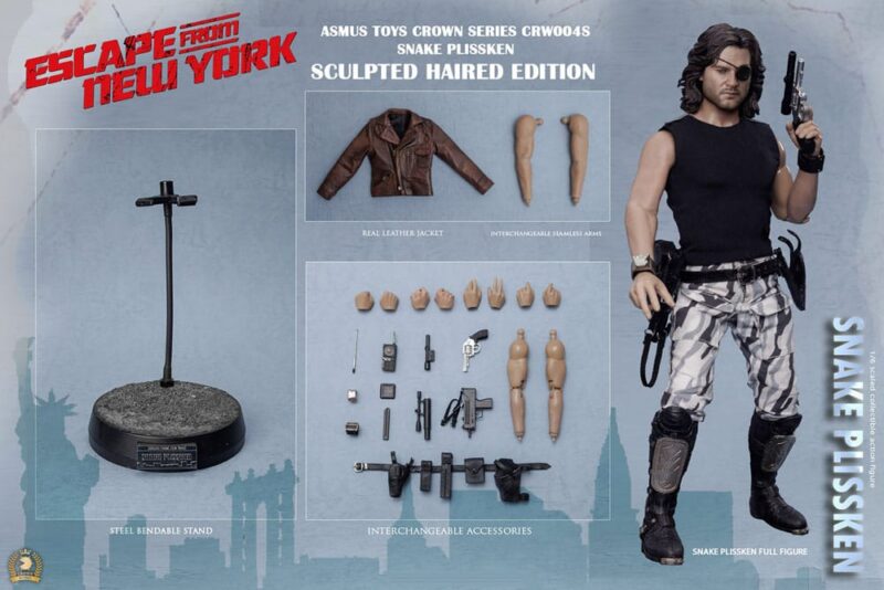 Escape from New York Crown Series Action Figure 1/6 Snake Plissken (Sculpted Hair Version) 30 cm - immagine 6