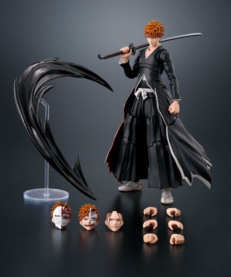 Bleach S.H. Figuarts Action Figure Ichigo Kurosaki Getsugatensho 16 cm - immagine 5