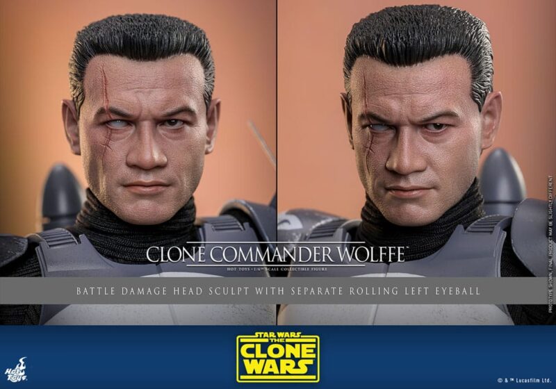 Star Wars: The Clone Wars Action Figure 1/6 Clone Commander Wolffe 30 cm - immagine 6