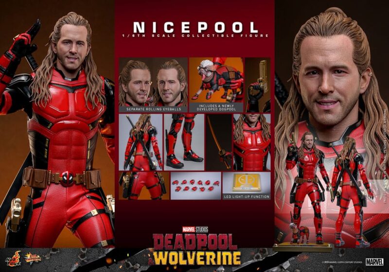 Deadpool & Wolverine Movie Masterpiece Action Figure 1/6 Nicepool 30 cm - immagine 7