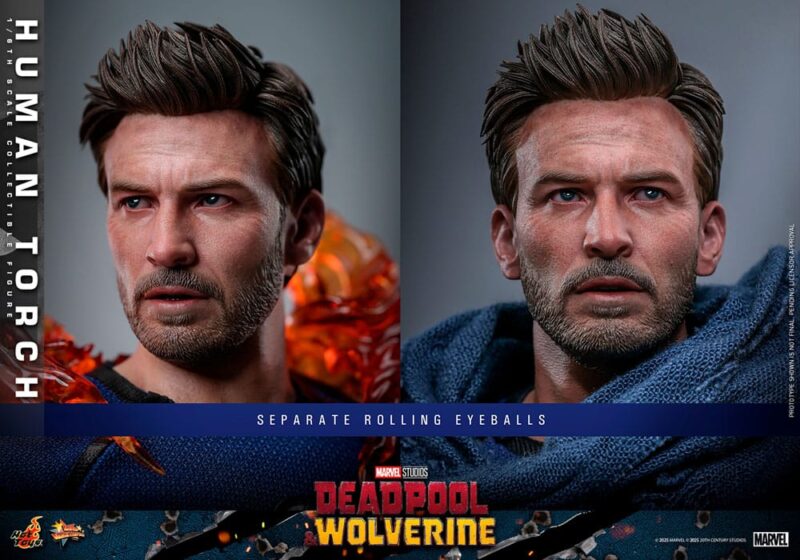 Deadpool & Wolverine Movie Masterpiece Action Figure 1/6 Human Torch 31 cm - immagine 7
