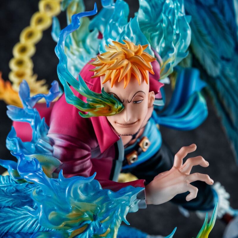 One Piece P.O.P MAS Maximum PVC Statue Marco the Phoenix Leader of 1st group of Whitebeard Pirates 32 cm - immagine 8