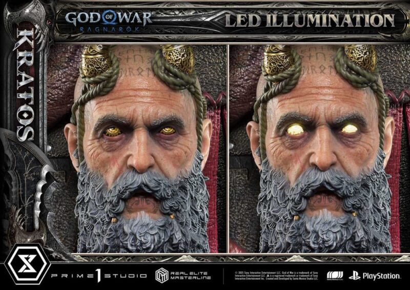 God of War: Ragnarok Real Elite Masterline Series Statue 1/3 Kratos 95 cm - immagine 5