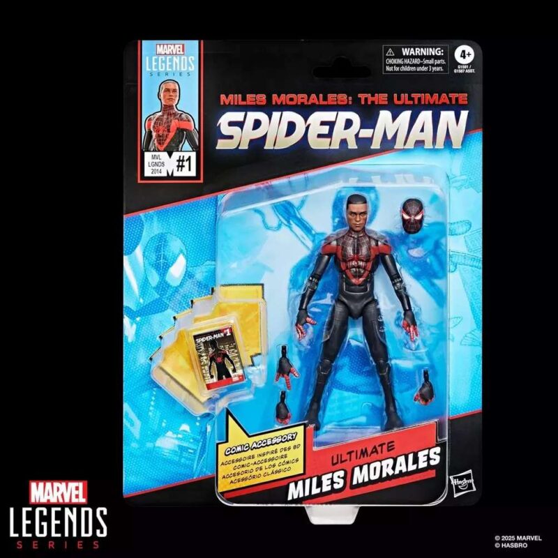 Marvel Legends Mini Comics Ultimate Miles Morales Spider-Man Action Figure