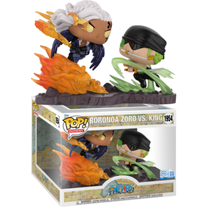 One Piece POP! Animation Moment Figure Roronoa Zoro vs King (unmasked) Limited