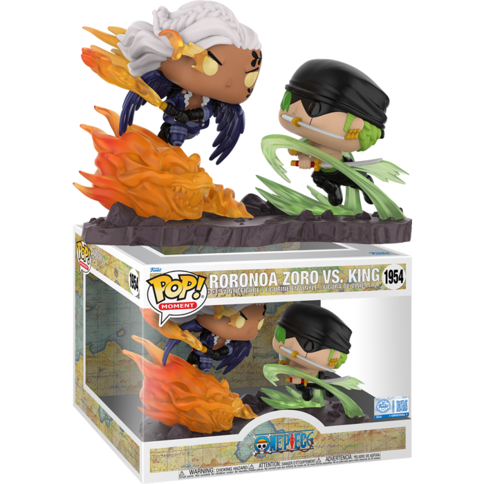 One Piece POP! Animation Moment Figure Roronoa Zoro vs King (unmasked) Limited