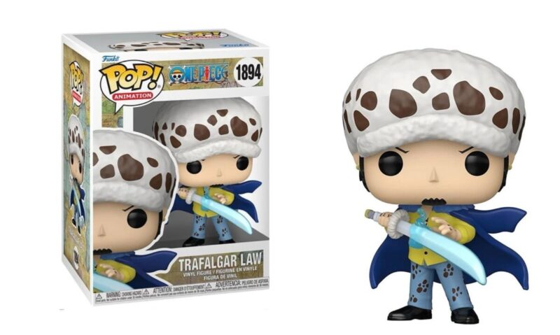 One Piece POP! Animation Vinyl Figure Trafalgar Law w/Blue Anesthesia 9 cm
