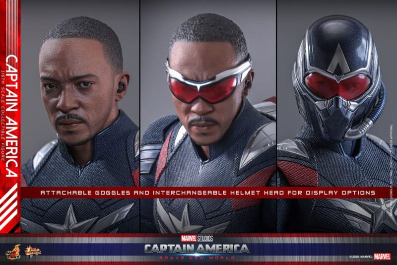 Captain America: Brave New World Movie Masterpiece Action Figure 1/6 Captain America 30 cm - immagine 8