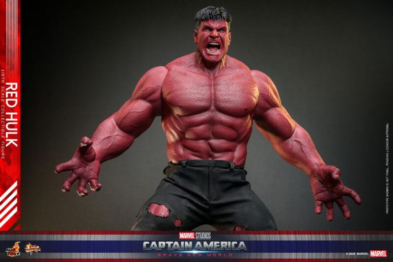 Captain America: Brave New World Movie Masterpiece Action Figure 1/6 Red Hulk 47 cm - immagine 2