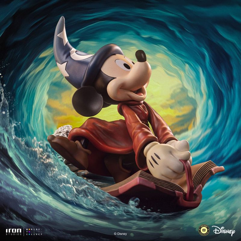 Disney Classics Vintage Collection Deluxe Art Scale Statue 1/10 Sorcerer Mickey 28 cm - immagine 7