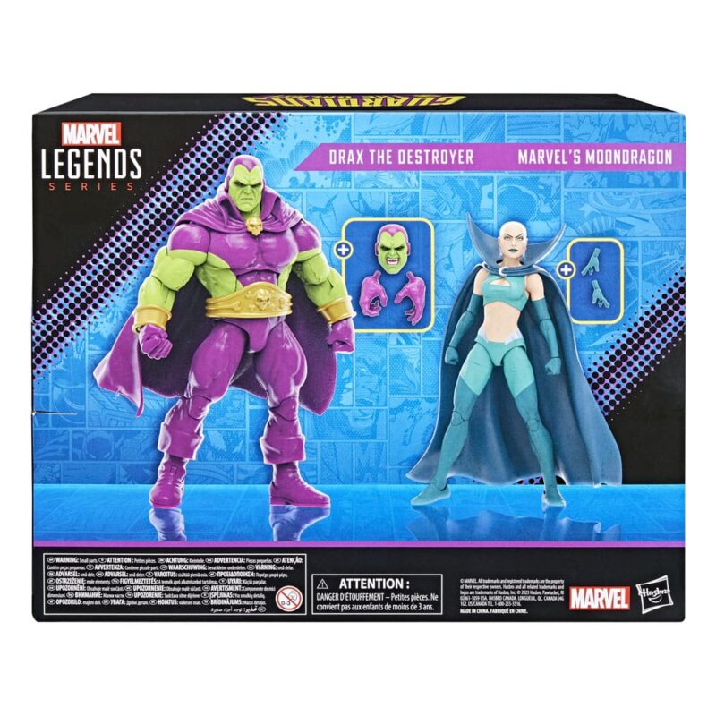 Guardians of the Galaxy Marvel Legends Action Figure 2-Pack Drax the Destroyer & Marvel's Moondragon 15 cm - immagine 3