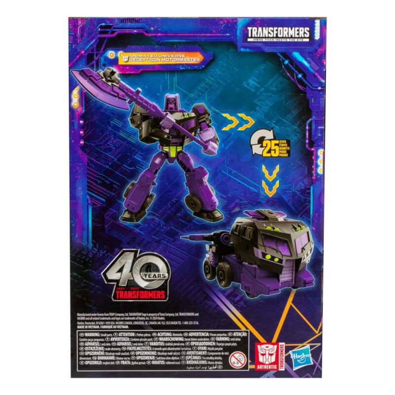 Transformers Generations Legacy United Voyager Class Action Figure Animated Universe Decepticon Motormaster 18 cm - immagine 3