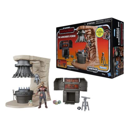 Star Wars The Mandalorian Vintage Collection The Armorer's Forge with The Armorer (Lakeside Covert World)