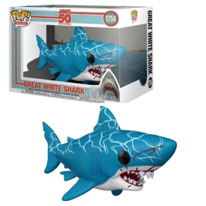 Jaws POP! Movies Supersized Vinyl Figure Great White Shark 50th Anniversary 15 cm