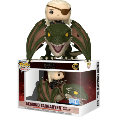 Games of Thrones: House of the Dragon POP! Rides Vinyl Figure Aemond Targaryen with Vhagar Limited