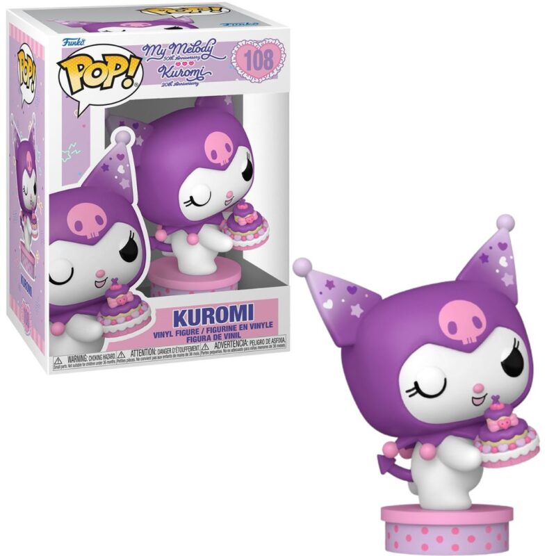 Hello Kitty and Friends POP! Vinyl Figure Kuromi with Cake (20th Anniversary) 9 cm