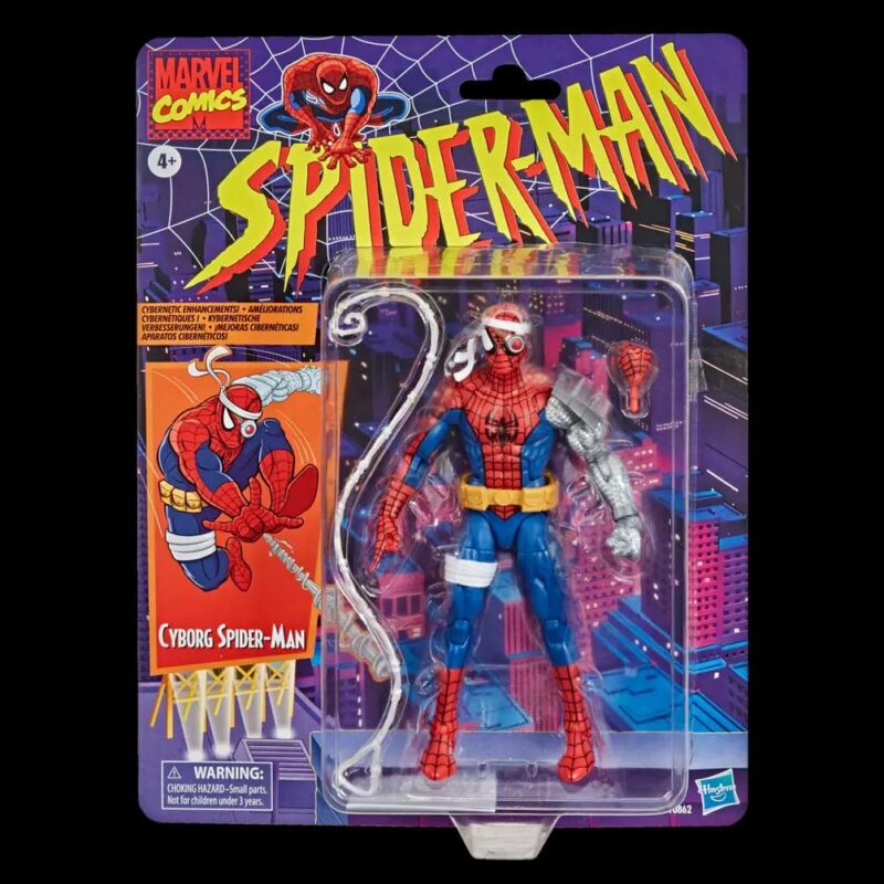 Marvel Legend Vintage Spider-Man Cyborg Spider-Man Action Figure