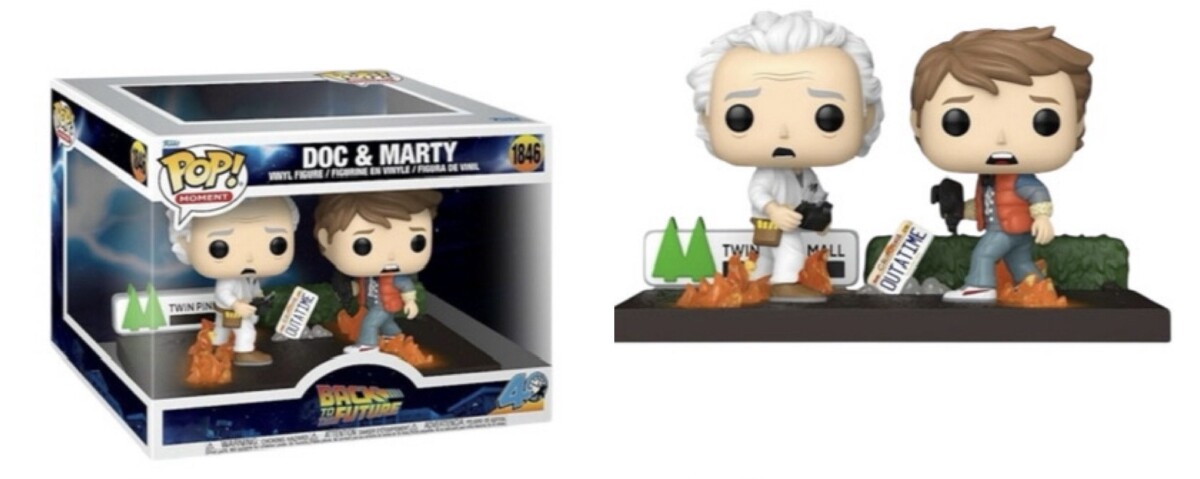 Back to the Future POP Moments Vinyl Figures Doc&Marty 9 cm