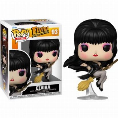 Elvira POP! Icons Vinyl Figure Elvira Broom 9 cm