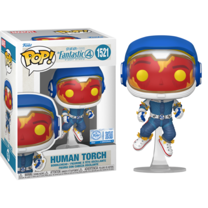 The Fantastic Four: First Steps POP! & Marvel Vinyl Figure Human Torch in Space Suit Limited 9 cm