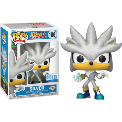 Sonic - The Hedgehog POP! Plus Movies Vinyl Figures Silver Diamond Glitter Limited 9 cm
