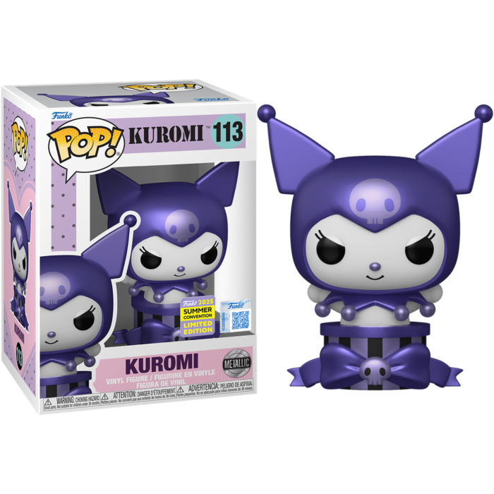Hello Kitty & Friends Pop! Vinyl Figure Kuromi Metallic Limited 9 cm (con bollino Summer Convention 2025)