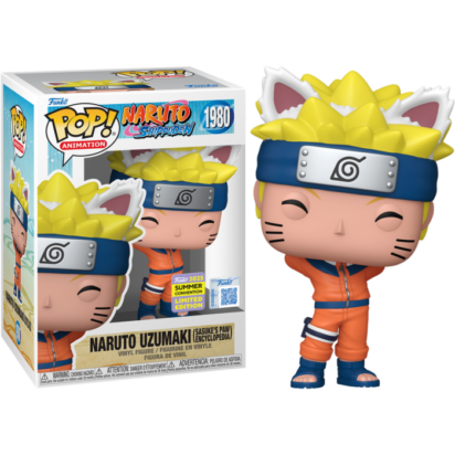 Naruto: Shippuden Pop! Vinyl Figure Naruto Uzumaki (Sasuke's Paw Encyclopedia) Limited 9 cm (con bollino Summer Convention 2025)