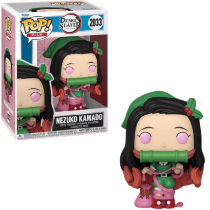 Demon Slayer: Kimetsu no Yaiba POP! Animation Vinyl Figure Nezuko Kamado Holiday 9 cm