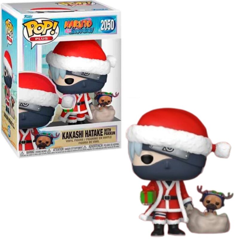 Naruto: Shippuden POP! Animation Vinyl Figure Kakashi Hatake with Pakkun Holiday 9 cm