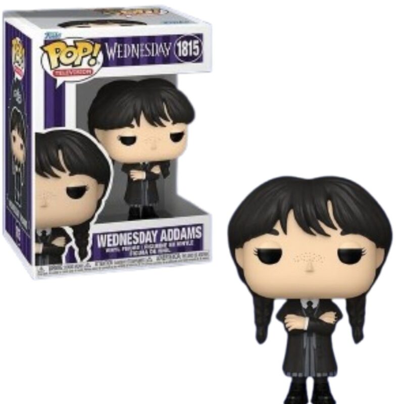 Wednesday POP! TV Vinyl Figure Wednesday Addams Black Coat (Season 2) 9 cm