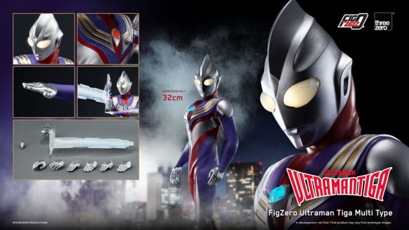 Ultraman Tiga FigZero Action Figure 1/6 Ultraman Tiga Multi Type 32 cm - immagine 7