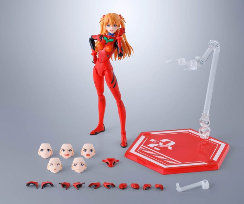 Neon Genesis Evangelion S.H.Figuarts Action Figure Asuka Shikigami Langley 14 cm - immagine 6