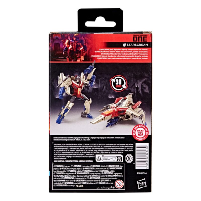 Transformers One Studio Series Deluxe Class Action Figure Starscream 11 cm - immagine 3