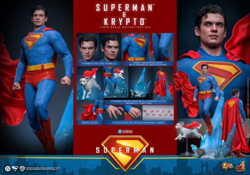 Superman (2025) Movie Masterpiece Action Figure 1/6 Superman & Krypto 33 cm - immagine 8