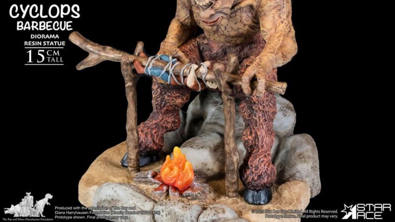 Ray Harryhausen Diorama 1/8 Cyclops Barbecue Scene 17 cm - immagine 4