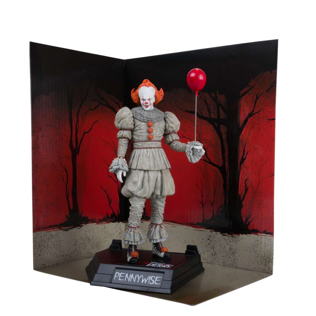 Movie Maniacs Pennywise Welcome to Derry Gold Label Posed Figure - immagine 2