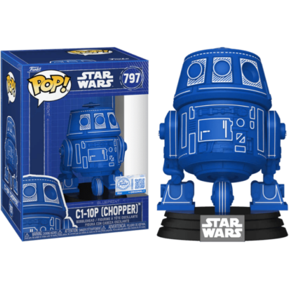 Star Wars POP! Vinyl Figure C1-10P Chopper (Blueprint) Limited 9 cm