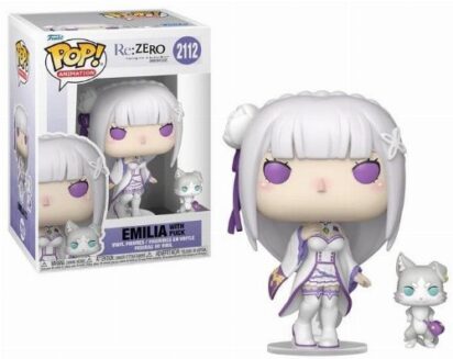 Re:Zero POP! Animation Vinyl Figure Emilia with Puck 9 cm