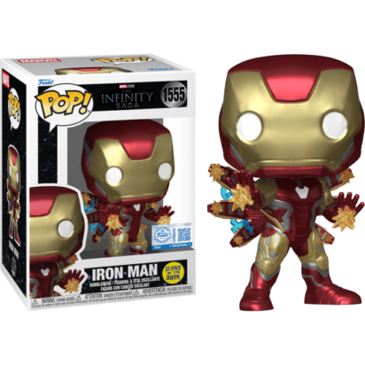 Avengers: Endgame POP! Marvel Vinyl Figures Iron Man with Beams Glow in the Dark Limited 9 cm