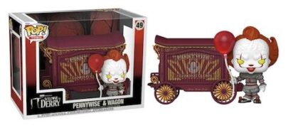 It-Welcome to Derry POP! Town Vinyl Figure Pennywise & Wagon 9 cm
