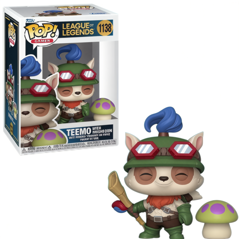 League of Legends POP! Animation Vinyl Figure Teemo with Mushroom 9 cm